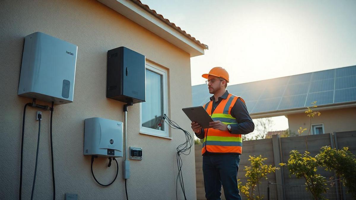Instalação, manutenção e normas para armazenamento de energia solar com inversor híbrido