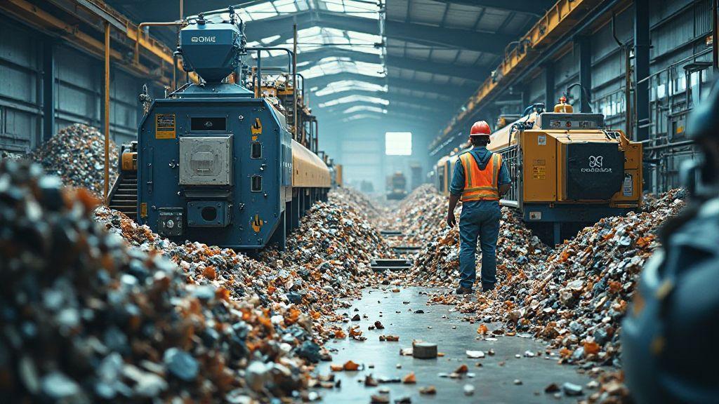 Que tecnologias você pode usar para reduzir volume e recuperar materiais na reciclagem